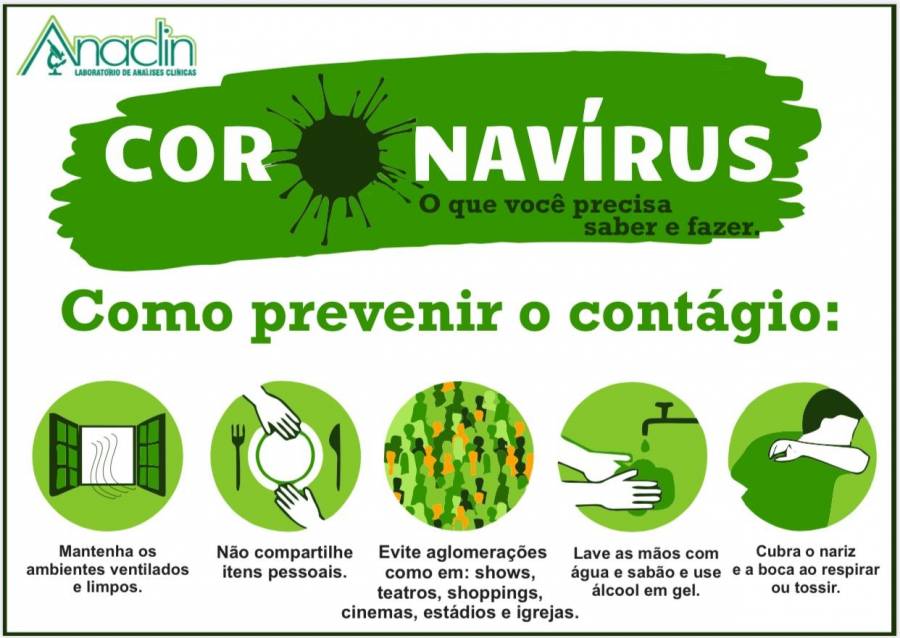 Sem tratamento específico, o coronavírus deve ser combatido com medidas de prevenção.  Como prevenir o contágio? Deixamos 5 dicas essenciais para vocês! Fonte: @minsaude